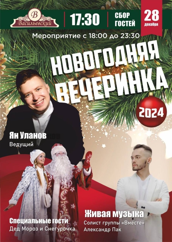 Новогодняя вечеринка в Васильевском!
